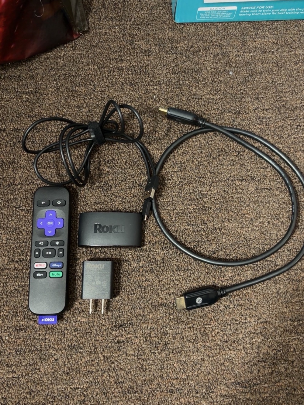 Roku Streaming Stick Kit with Black Remote and Black Accessories